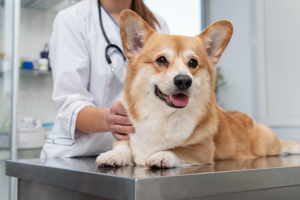 veterinarian-taking-care-pet-dog